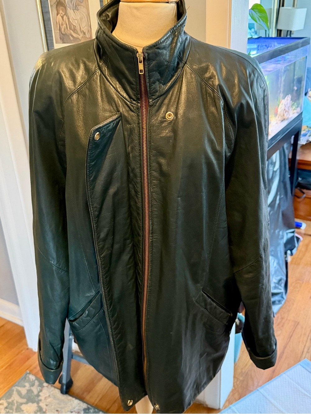Jackaline Farrer GREEN 100% Leather Jacket